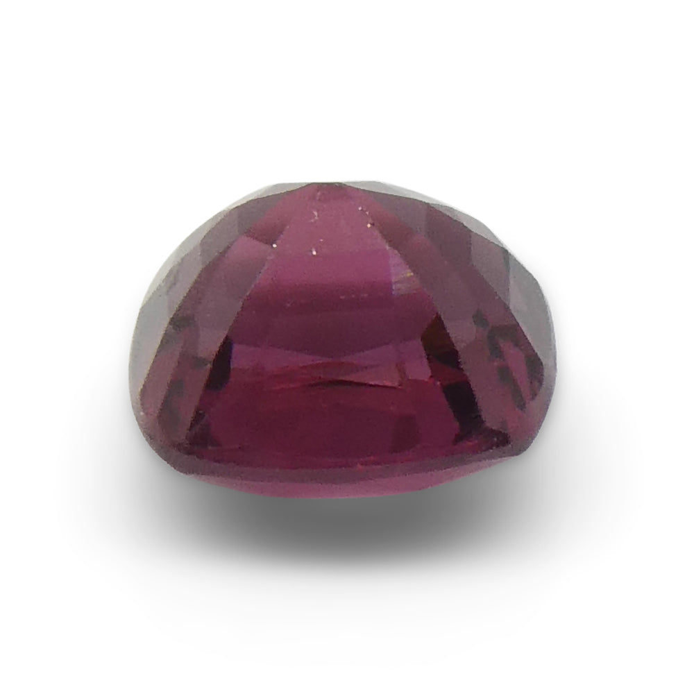 0.95ct Cushion Red Jedi Spinel from Sri Lanka, vibrant pinkish-red gemstone by SkyJems, premium Canadian colored gem speciali