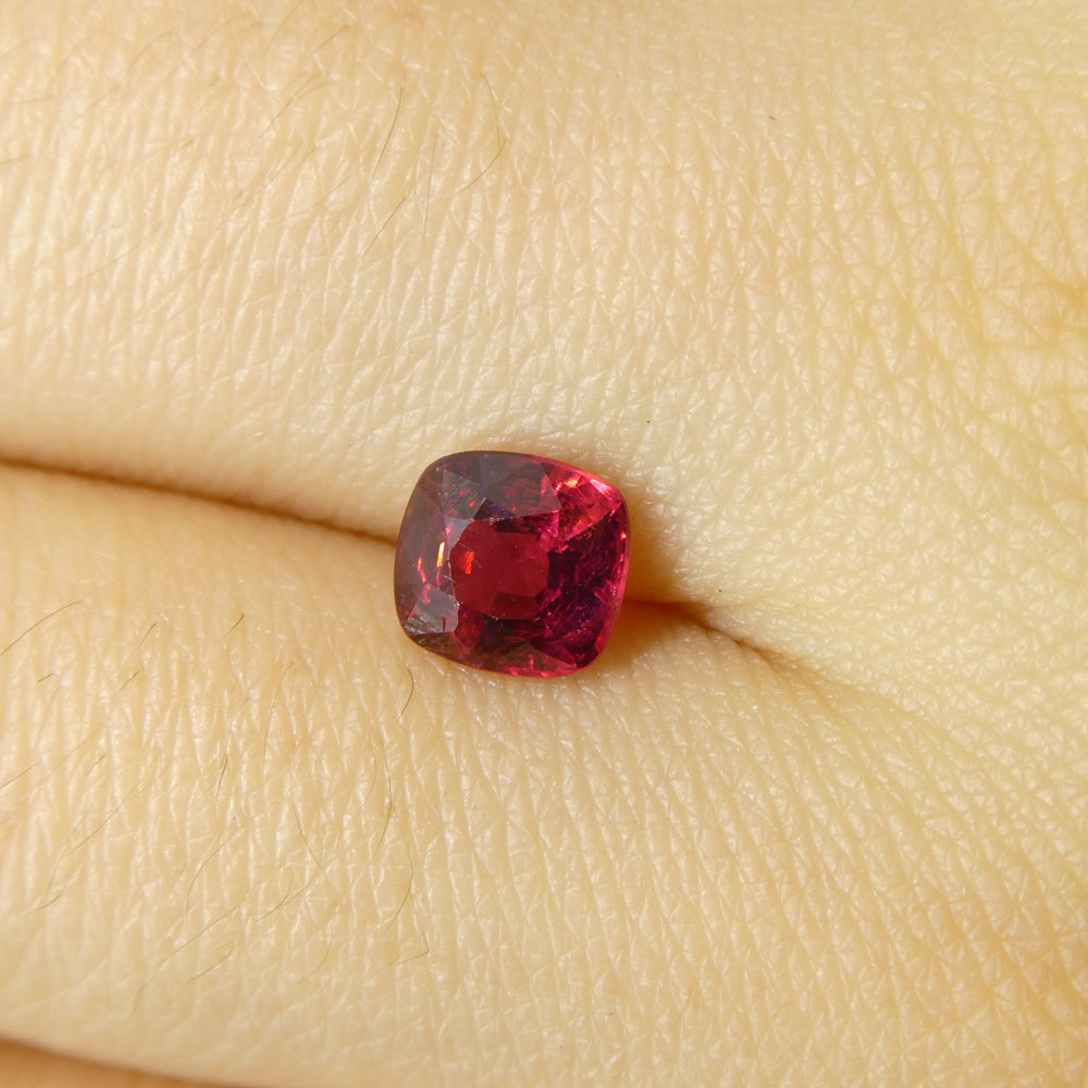 0.84ct Cushion Red Jedi Spinel from Sri Lanka - Skyjems Wholesale Gemstones