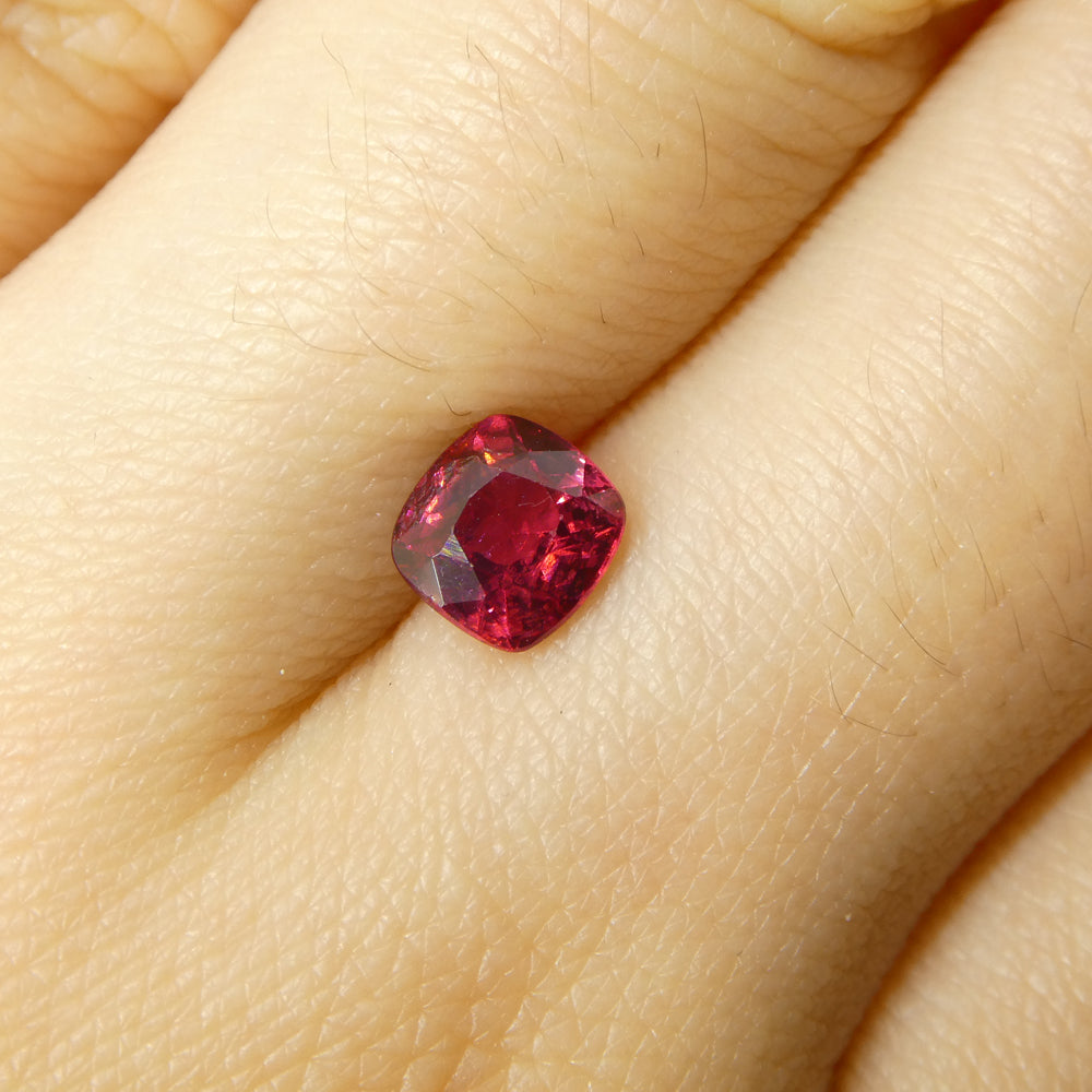 0.84ct Cushion Red Jedi Spinel from Sri Lanka - Skyjems Wholesale Gemstones