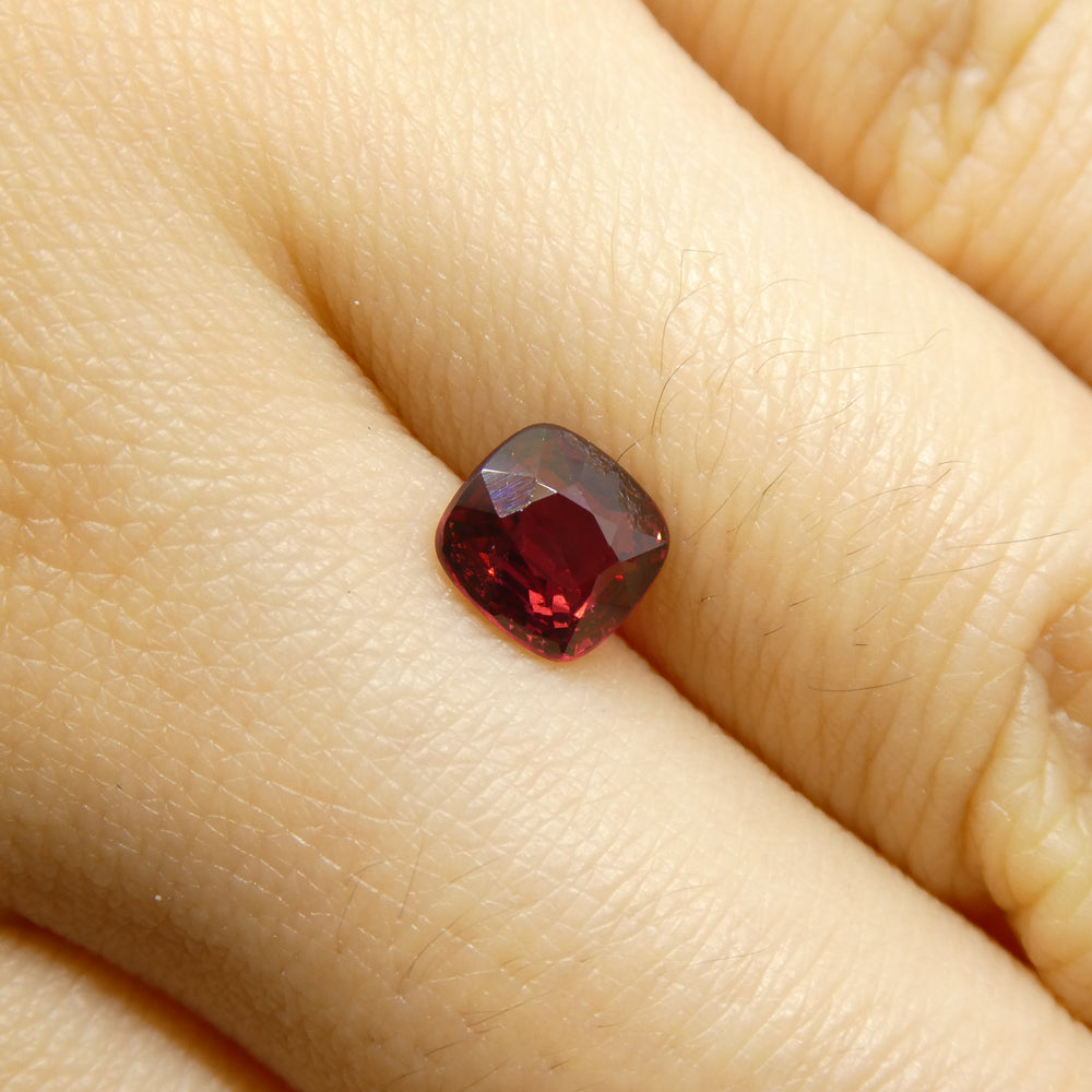 1.05ct Cushion Red Jedi Spinel from Sri Lanka - Skyjems Wholesale Gemstones