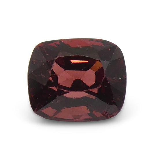 Jedi Spinel 1.08 cts 6.11 x 5.22 x 4.10 Cushion orangy Red  $1300