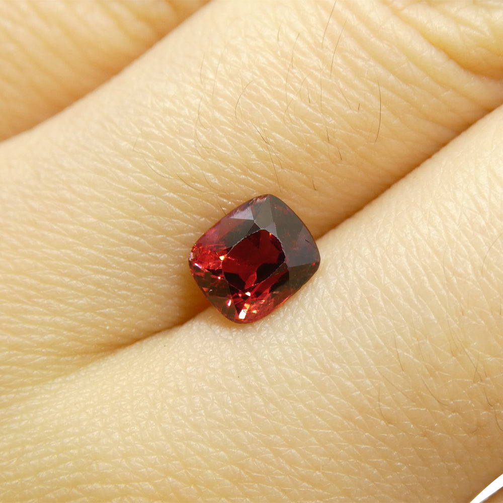 1.08ct Cushion Red Jedi Spinel from Sri Lanka, vibrant gem by SkyJems, premium unheated Ceylon gemstone collection