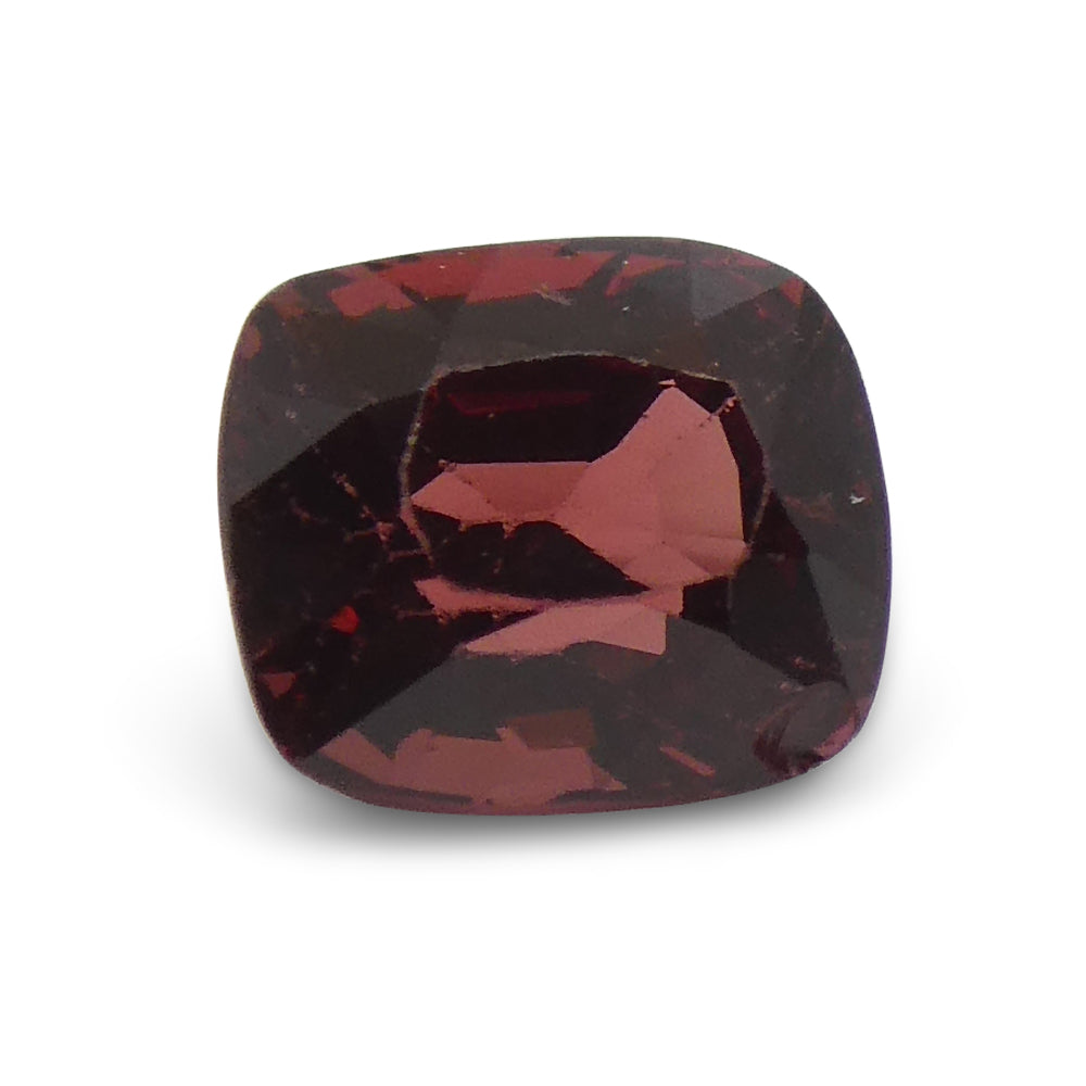 1.08ct Cushion Red Jedi Spinel from Sri Lanka, vibrant orangy-red gemstone by SkyJems, premium Canadian colored gem specialis
