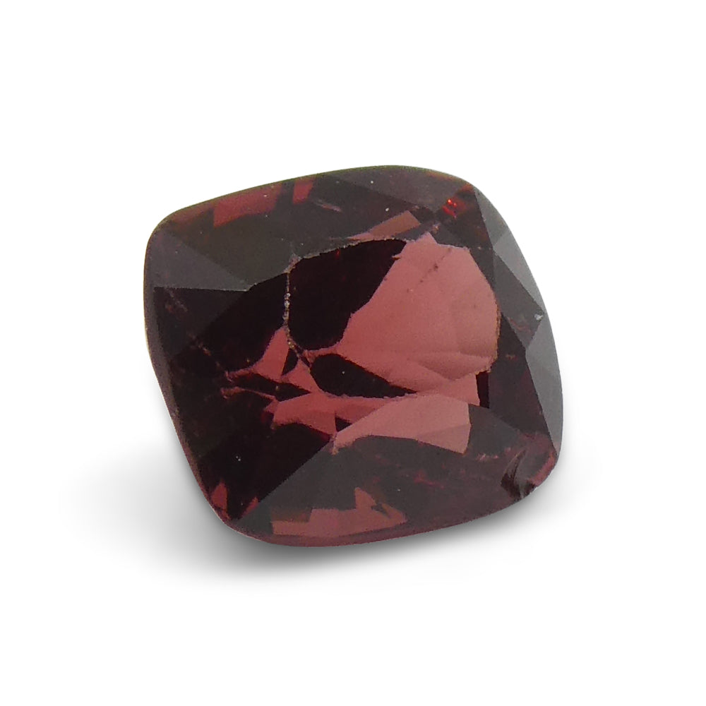 1.08ct Cushion Red Jedi Spinel from Sri Lanka, vibrant orangy-red gemstone by SkyJems, premium Canadian colored gem specialis