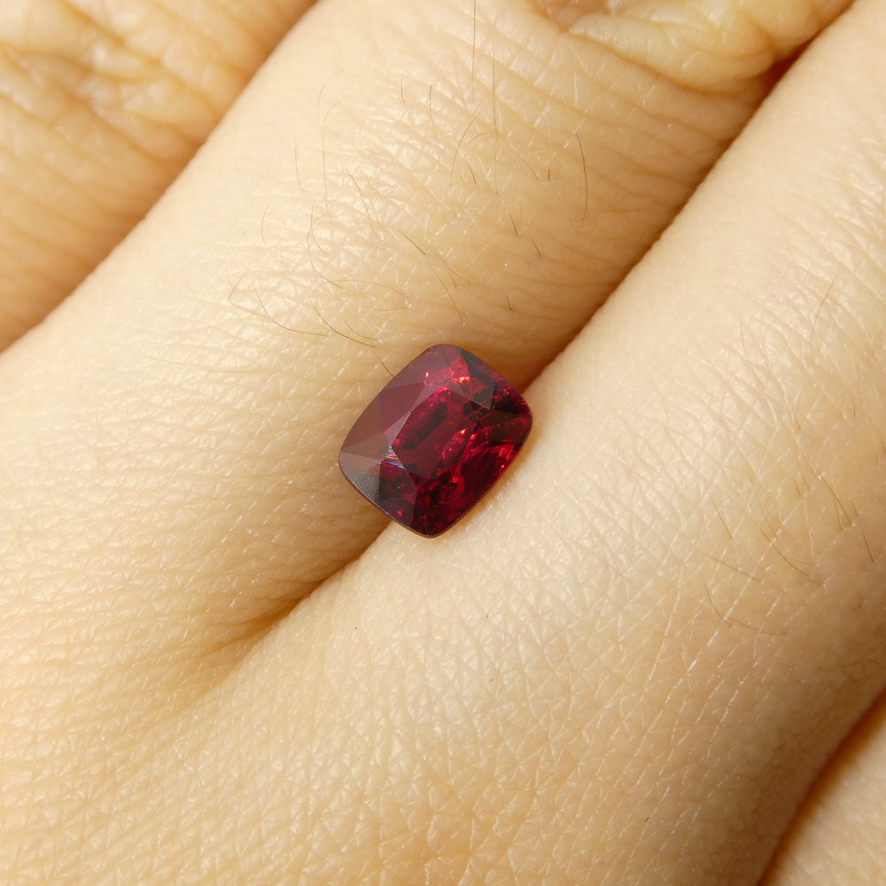 0.84ct Cushion Red Jedi Spinel from Sri Lanka - Skyjems Wholesale Gemstones