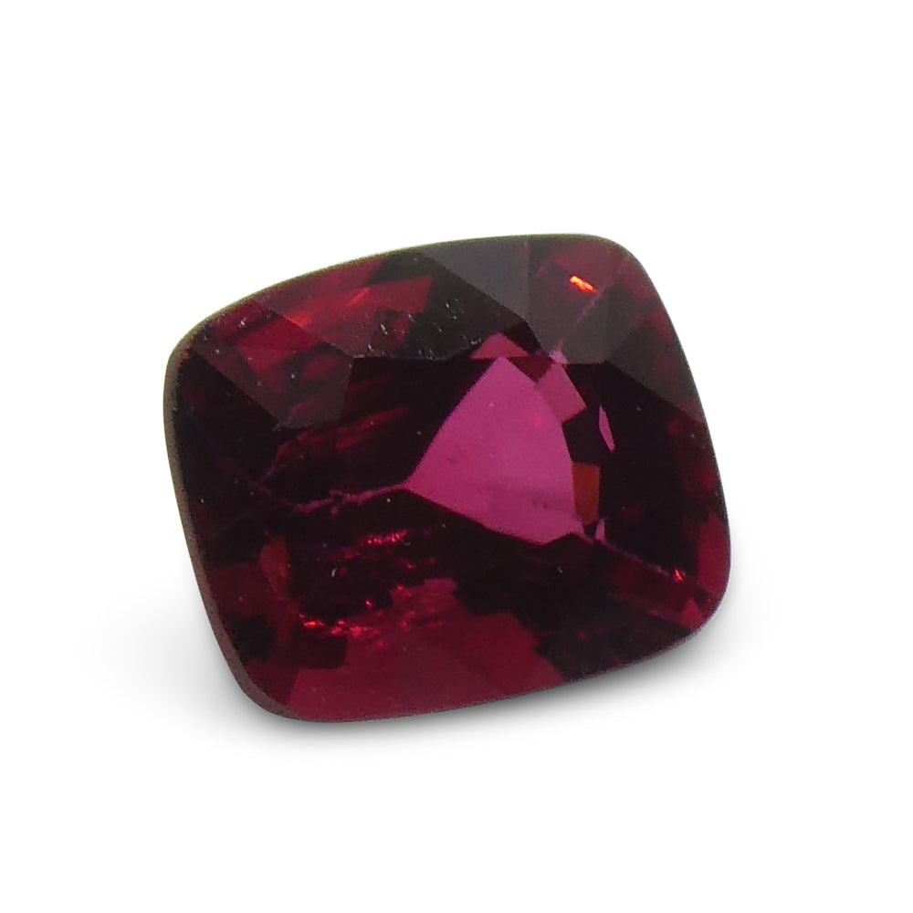 0.84ct Cushion Red Jedi Spinel from Sri Lanka - Skyjems Wholesale Gemstones