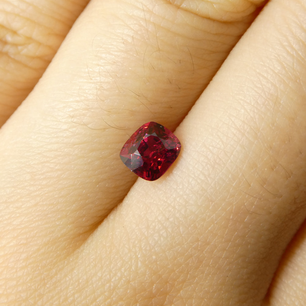 0.69ct Cushion Red Jedi Spinel from Sri Lanka - Skyjems Wholesale Gemstones