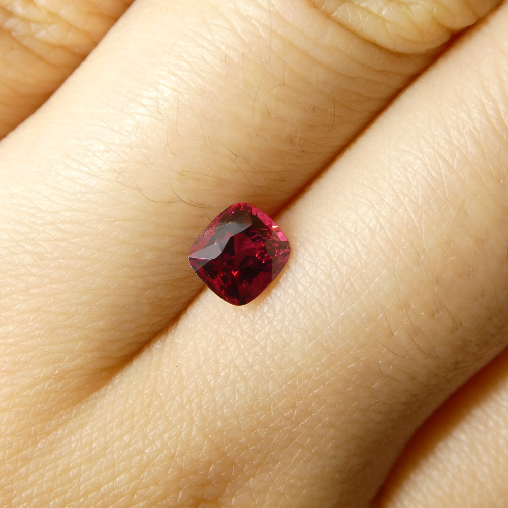 0.69ct Cushion Red Jedi Spinel from Sri Lanka - Skyjems Wholesale Gemstones