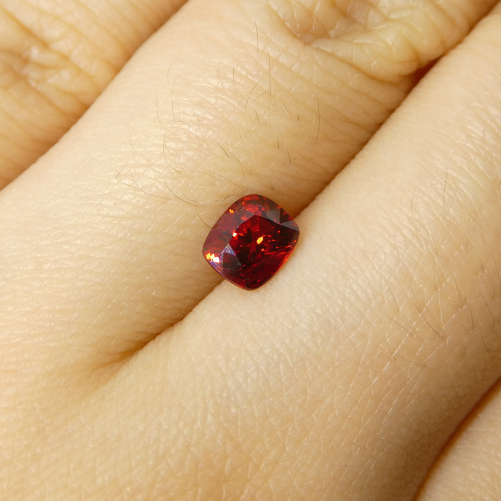 0.67ct Cushion Red Jedi Spinel from Sri Lanka - Skyjems Wholesale Gemstones