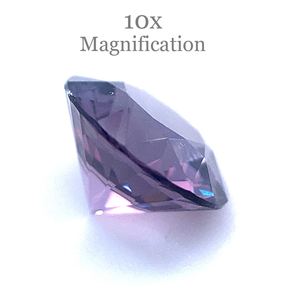 0.92ct Round Violet Spinel from Tanzania, Mixed Cut Gemstone by SkyJems - Rare Purple Gem for Fine Jewelry