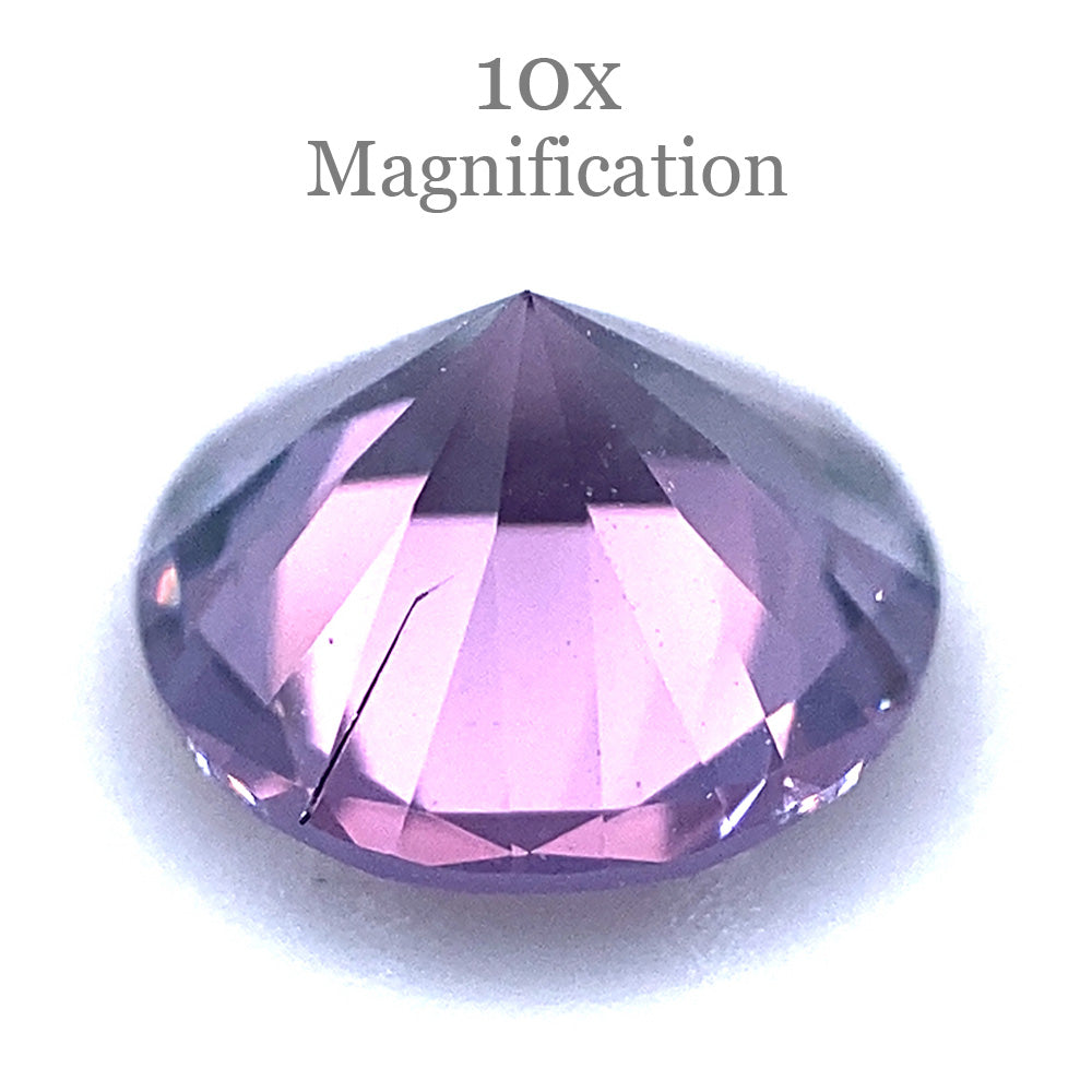 0.92ct Round Violet Spinel from Tanzania, Mixed Cut Gemstone by SkyJems - Rare Purple Collector's Stone