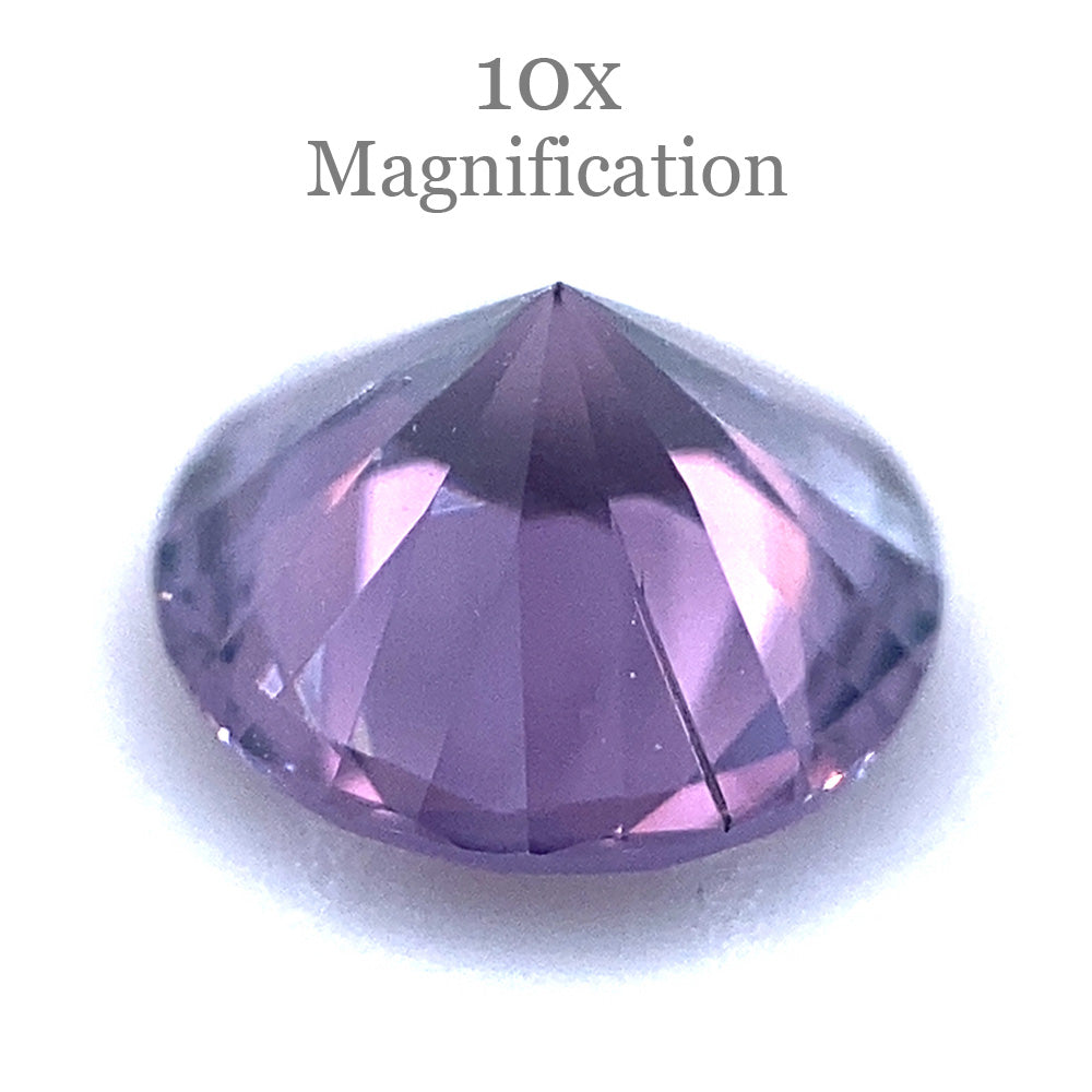 0.92ct Round Violet Spinel from Tanzania, Mixed Cut Gemstone by SkyJems - Premium Purple Loose Stone