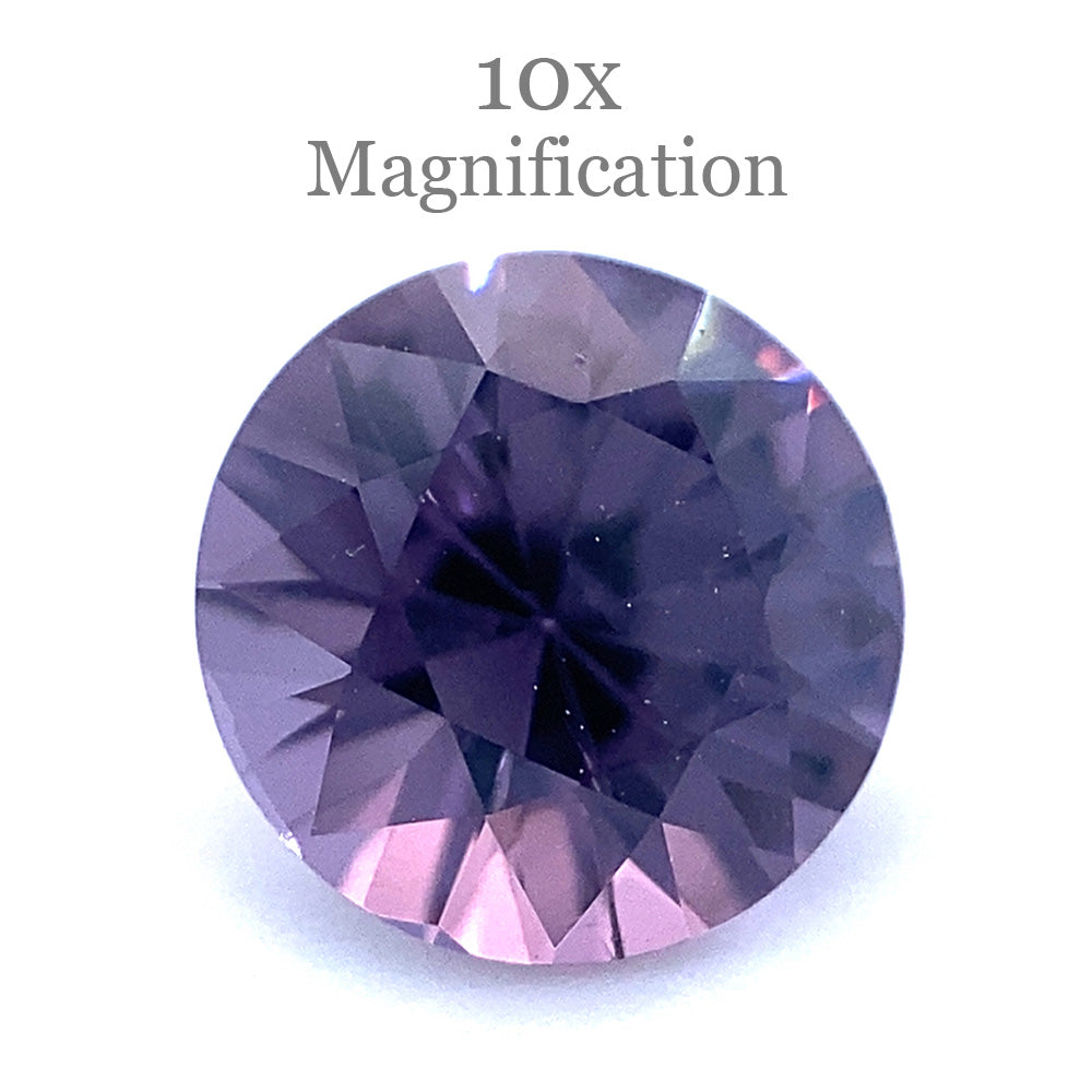 0.92ct Round Violet Spinel from Tanzania, Mixed Cut Gemstone by SkyJems - Rare Purple Gem for Fine Jewelry