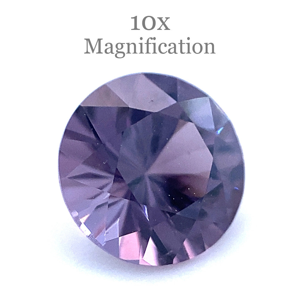 0.92ct Round Violet Spinel from Tanzania, Mixed Cut Gemstone by SkyJems - Rare Purple Collector's Stone
