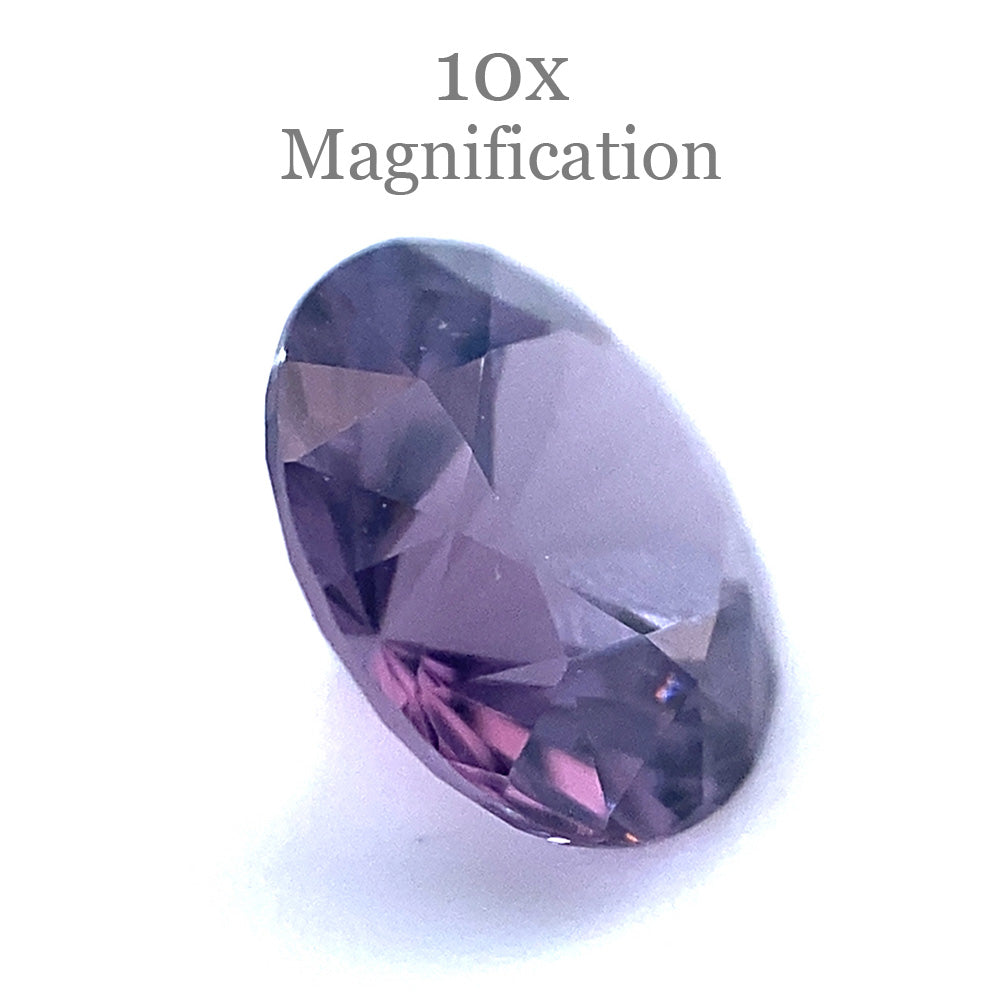 0.92ct Violet Round Spinel from Tanzania, Mixed Cut Gemstone by SkyJems Canadian Fine Jewellery