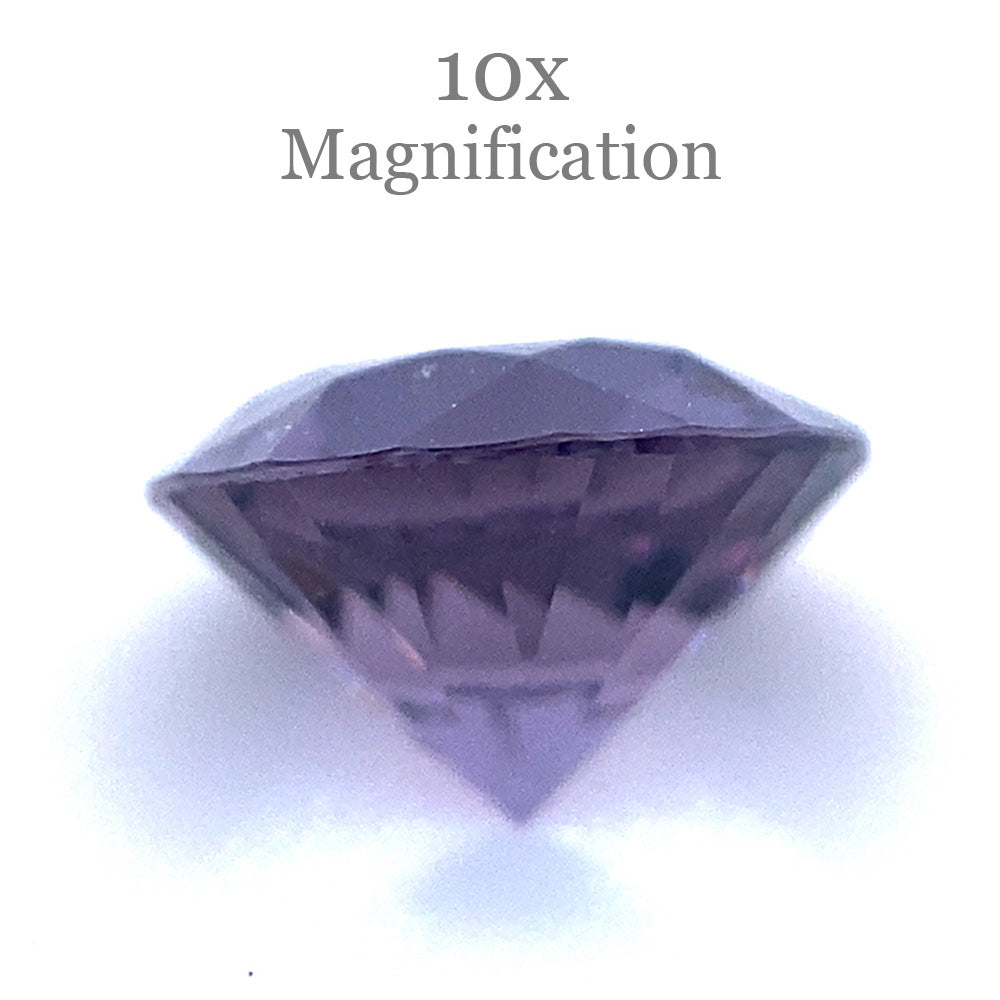 0.92ct Round Violet Spinel from Tanzania, Mixed Cut Gemstone by SkyJems - Rare Purple Collector's Stone