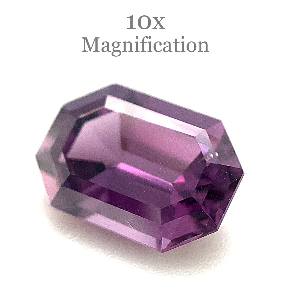 2.1ct Octagonal/Emerald Cut Purple Spinel from Sri Lanka Unheated - Skyjems Wholesale Gemstones