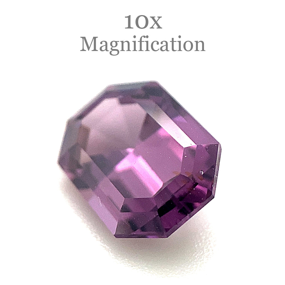 2.1ct Octagonal/Emerald Cut Purple Spinel from Sri Lanka Unheated - Skyjems Wholesale Gemstones