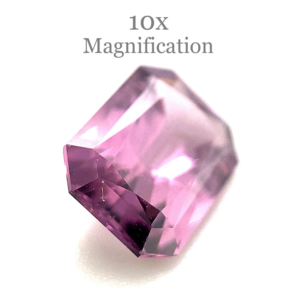 2.45ct Octagonal/Emerald Cut Purple Spinel from Sri Lanka Unheated - Skyjems Wholesale Gemstones