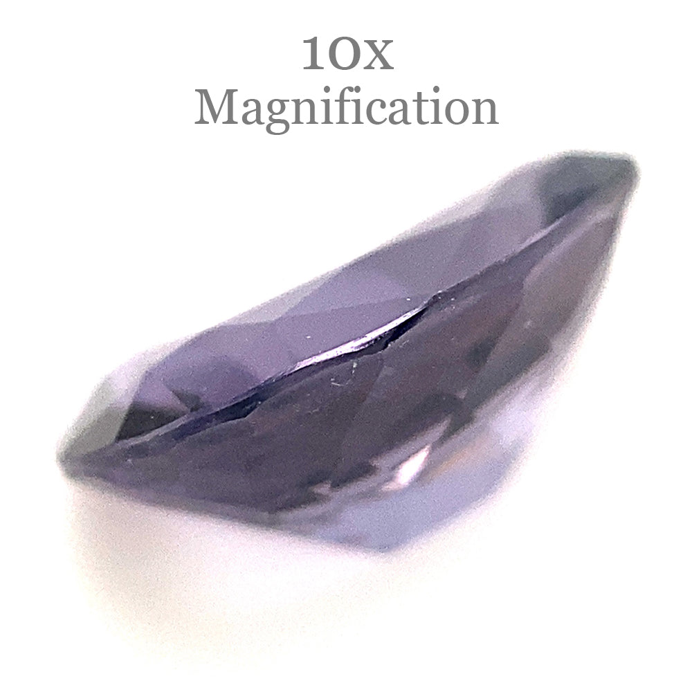 2.64ct Bluish Purple Pear Spinel from Sri Lanka, unheated natural gemstone by SkyJems Canadian gem specialists