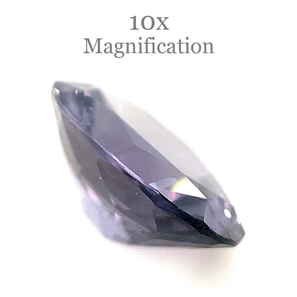 2.64ct Bluish Purple Pear Spinel from Sri Lanka, unheated natural gemstone by SkyJems Canadian gem experts