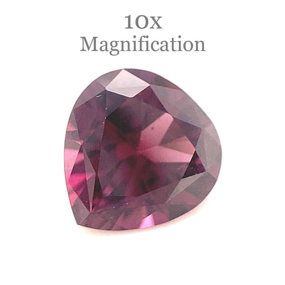 1.34ct Purplish Pink Pear Spinel from Sri Lanka, unheated natural gemstone by SkyJems Canadian gem experts