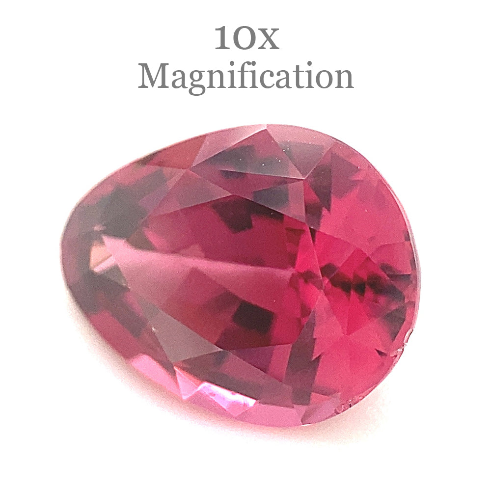 1.94ct Pear Pink Spinel from Sri Lanka, unheated natural gemstone by SkyJems, slightly purplish pink color and precision cut