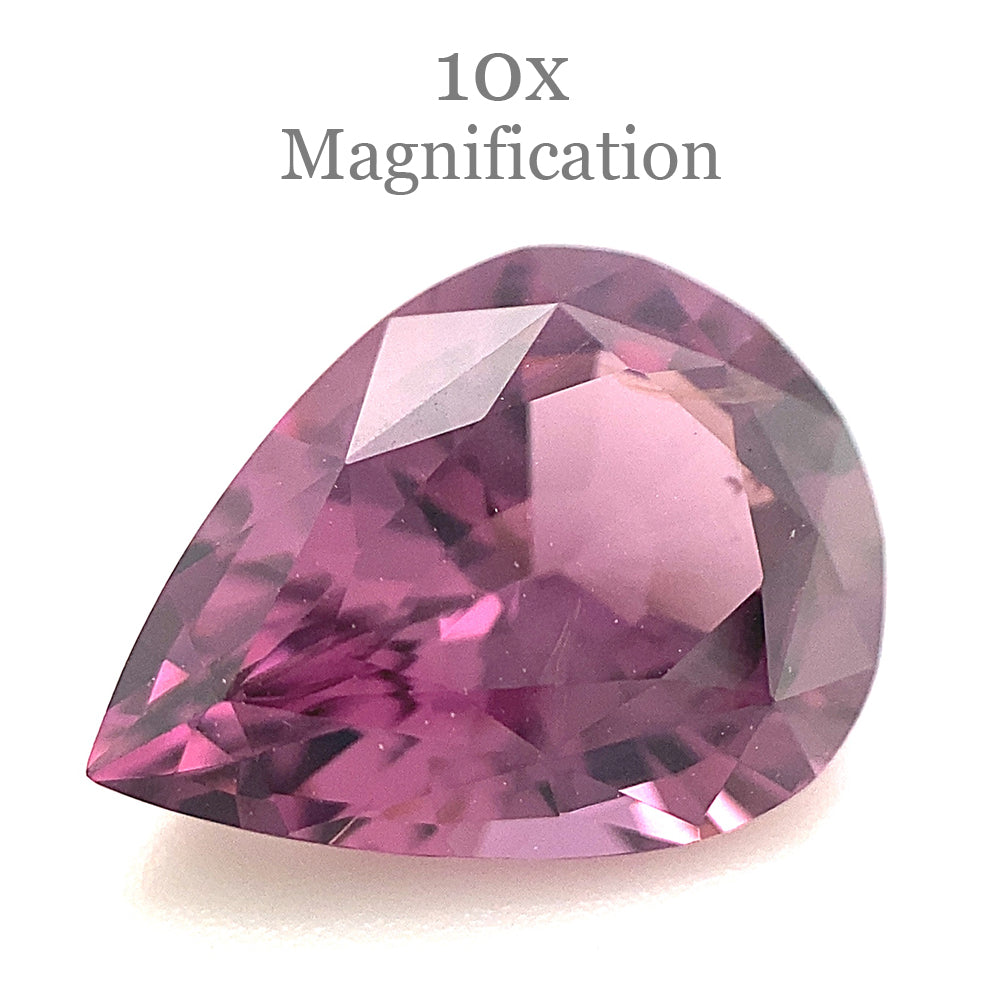 3.07ct Pear Pink-Purple Spinel from Sri Lanka Unheated - Skyjems Wholesale Gemstones