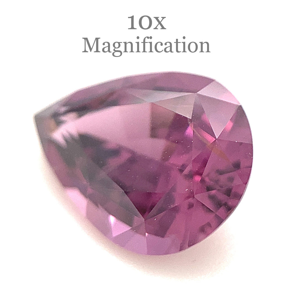 3.07ct Pear Pink-Purple Spinel from Sri Lanka Unheated - Skyjems Wholesale Gemstones