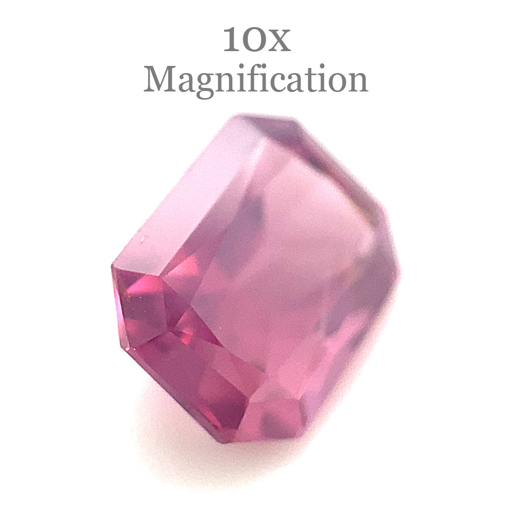 1.48ct Octagonal/Emerald Cut Purple-Pink Spinel from Sri Lanka Unheated - Skyjems Wholesale Gemstones