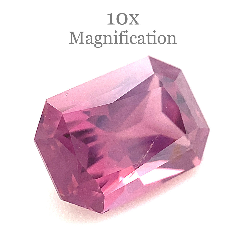 1.48ct Octagonal/Emerald Cut Purple-Pink Spinel from Sri Lanka Unheated - Skyjems Wholesale Gemstones