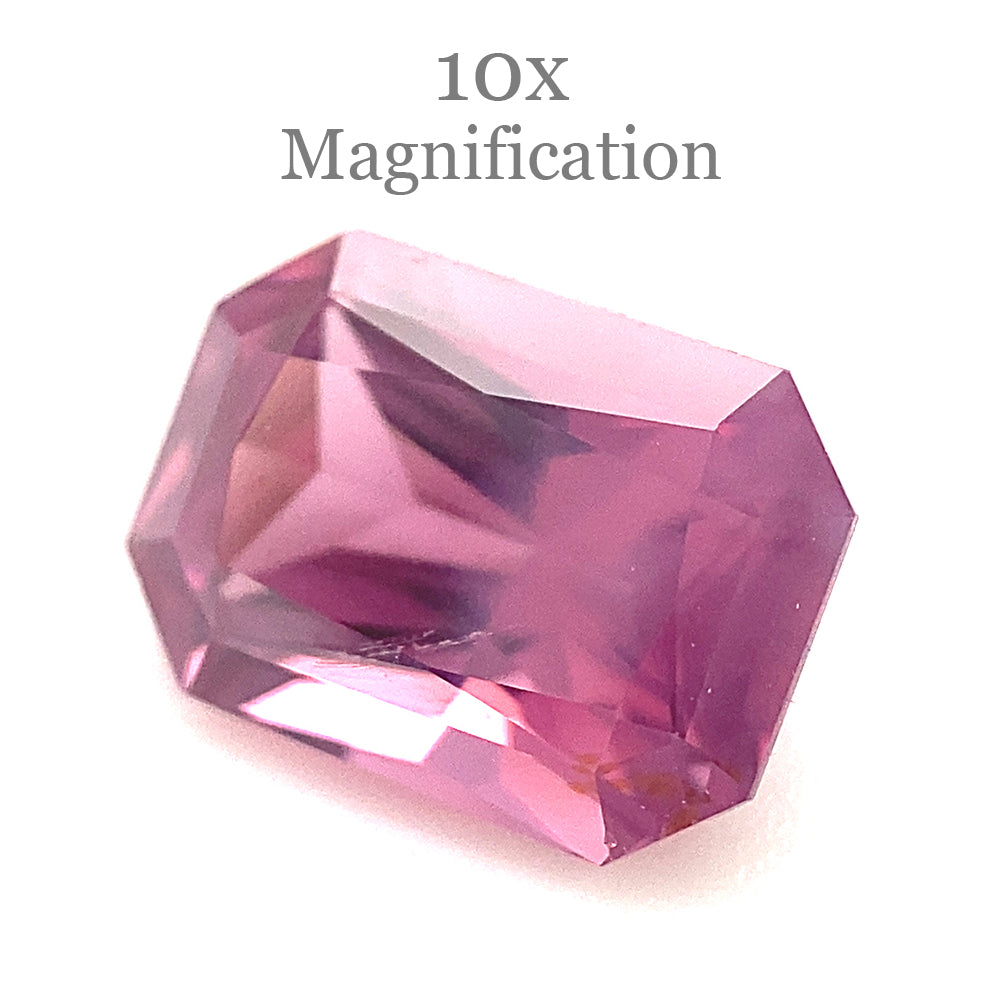 1.48ct Octagonal/Emerald Cut Purple-Pink Spinel from Sri Lanka Unheated - Skyjems Wholesale Gemstones