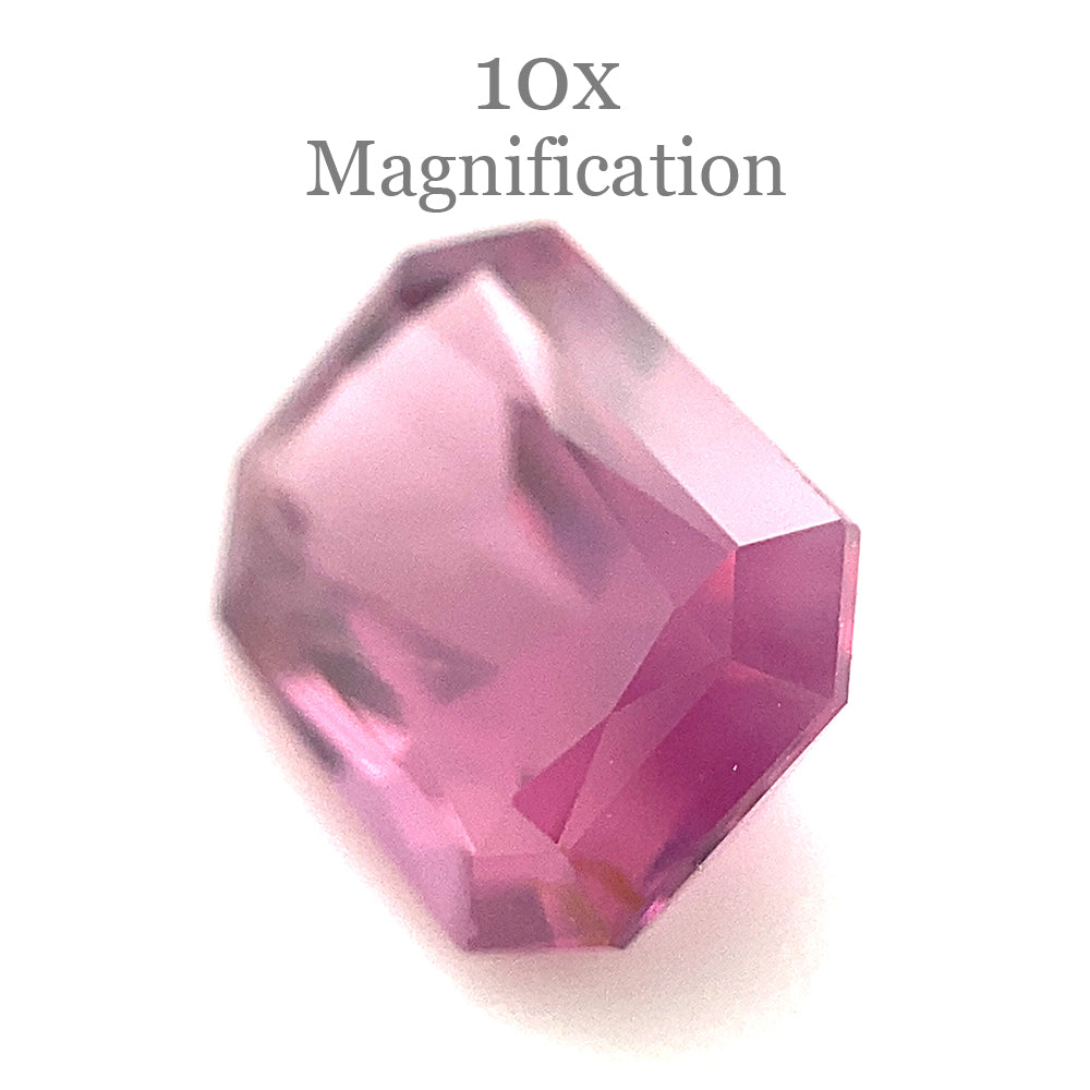 1.48ct Octagonal/Emerald Cut Purple-Pink Spinel from Sri Lanka Unheated - Skyjems Wholesale Gemstones