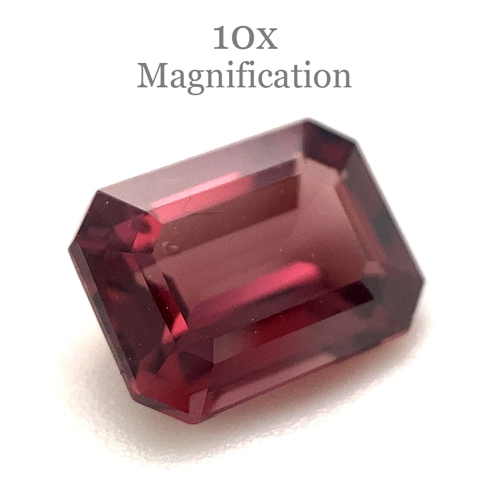 1.43ct Octagonal/Emerald Cut Reddish Orange Spinel from Sri Lanka Unheated - Skyjems Wholesale Gemstones