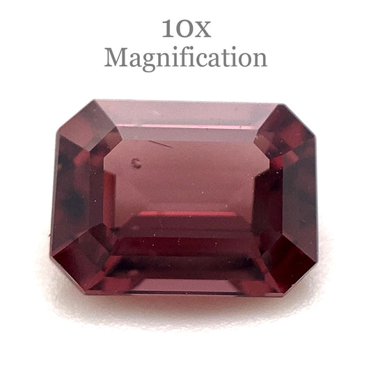 1.43ct Octagonal/Emerald Cut Reddish Orange Spinel from Sri Lanka Unheated - Skyjems Wholesale Gemstones