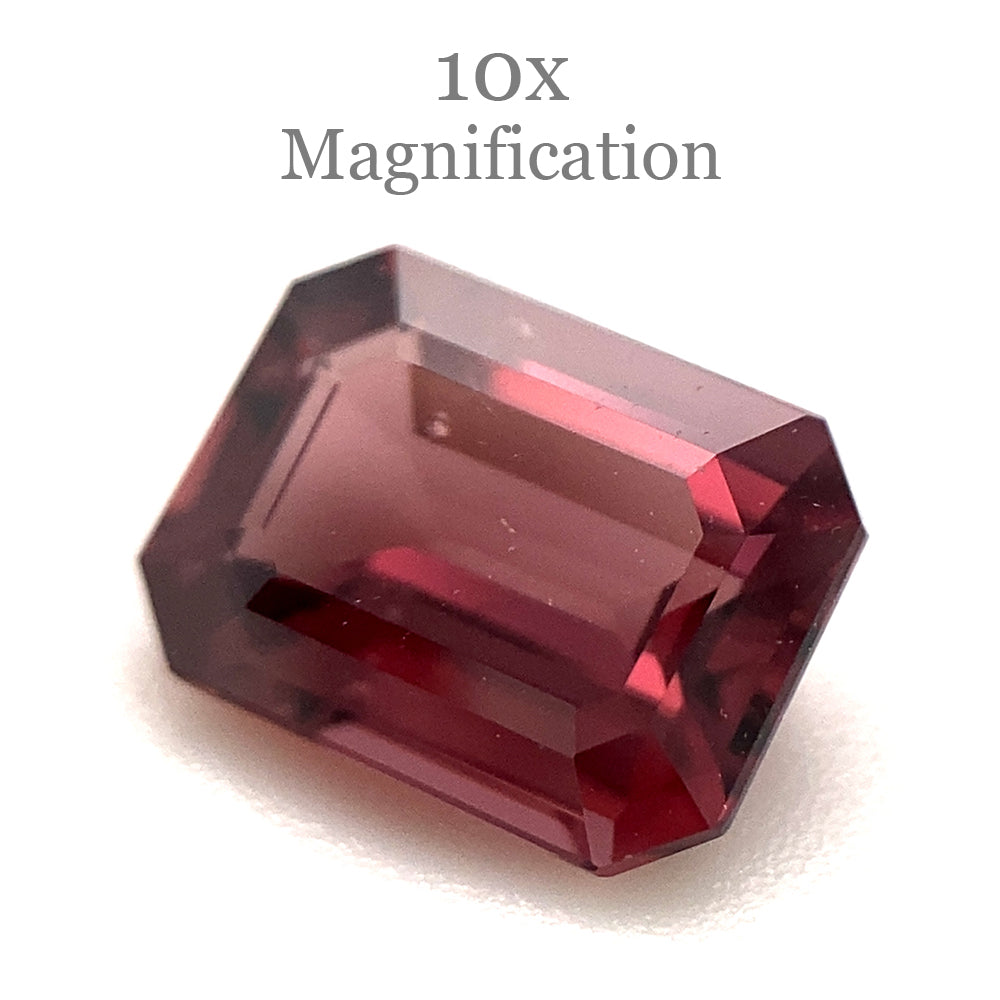 1.43ct Octagonal/Emerald Cut Reddish Orange Spinel from Sri Lanka Unheated - Skyjems Wholesale Gemstones