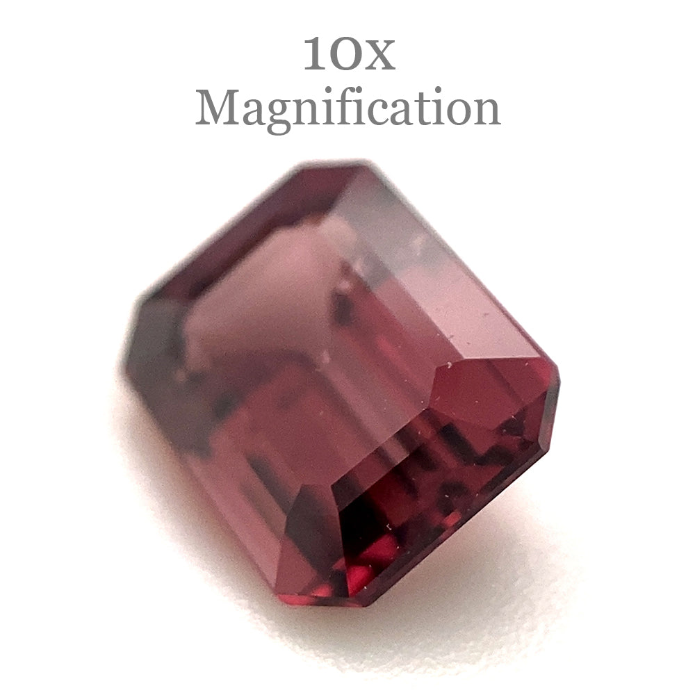 1.43ct Octagonal/Emerald Cut Reddish Orange Spinel from Sri Lanka Unheated - Skyjems Wholesale Gemstones