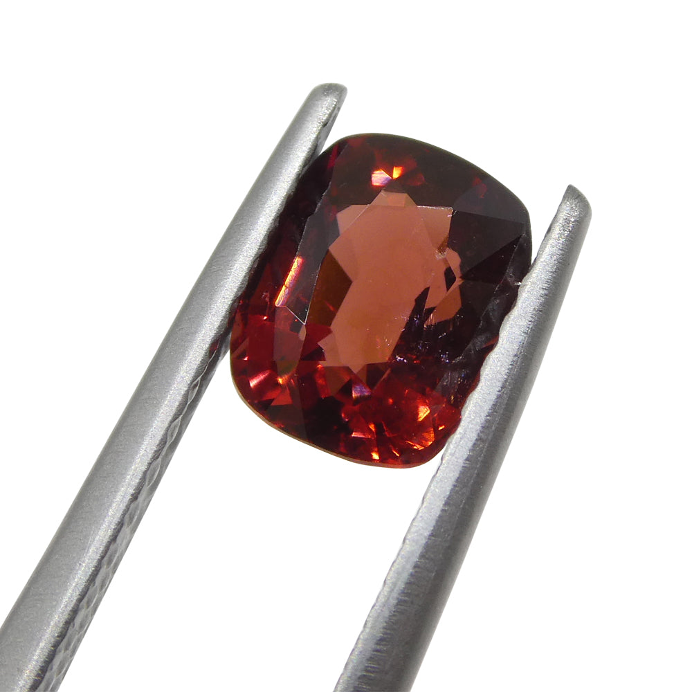0.98ct Slightly Purple Red Cushion Spinel from Sri Lanka, premium single gemstone by SkyJems Canadian gem specialists