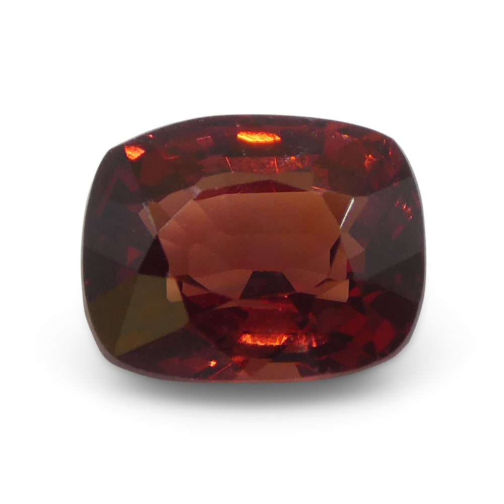 0.98ct Slightly Purple Red Cushion Spinel from Sri Lanka, precision-cut gemstone by SkyJems Canadian gem specialists