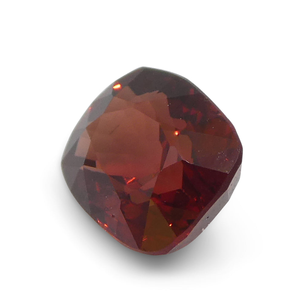 0.98ct Slightly Purple Red Cushion Spinel from Sri Lanka, precision-cut gemstone by SkyJems Canadian gem specialists