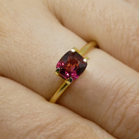 0.88ct Cushion Red Spinel from Sri Lanka