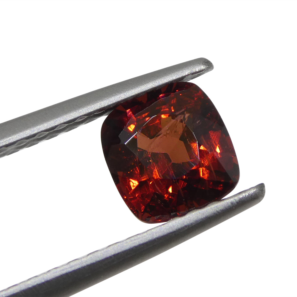 0.9ct Cushion Red Spinel from Sri Lanka, vibrant gem by SkyJems - premium unheated Ceylon gemstone for collectors