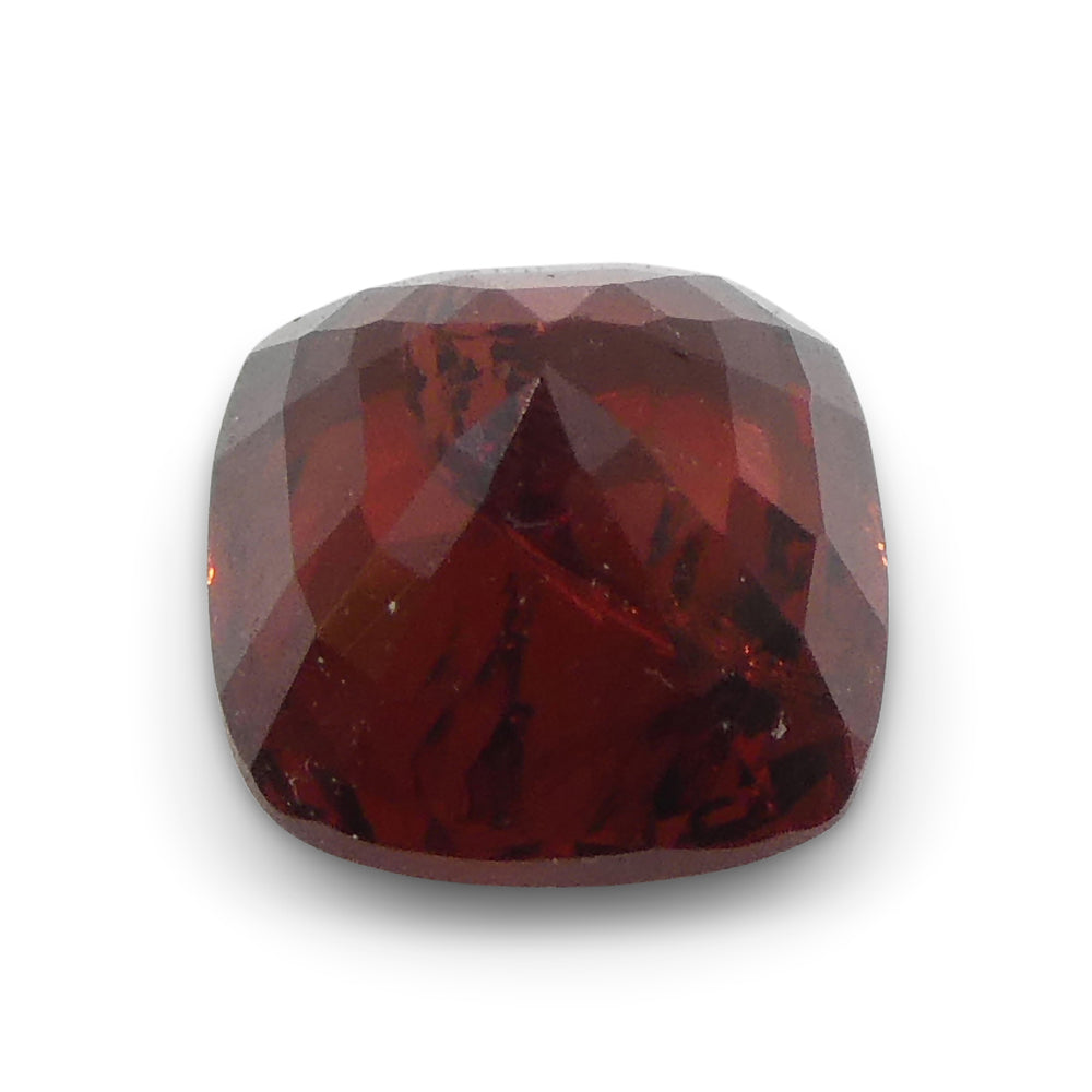 0.9ct Cushion Red Spinel from Sri Lanka, vibrant gem by SkyJems, rare unheated Ceylon stone with brilliant cut and warm orang