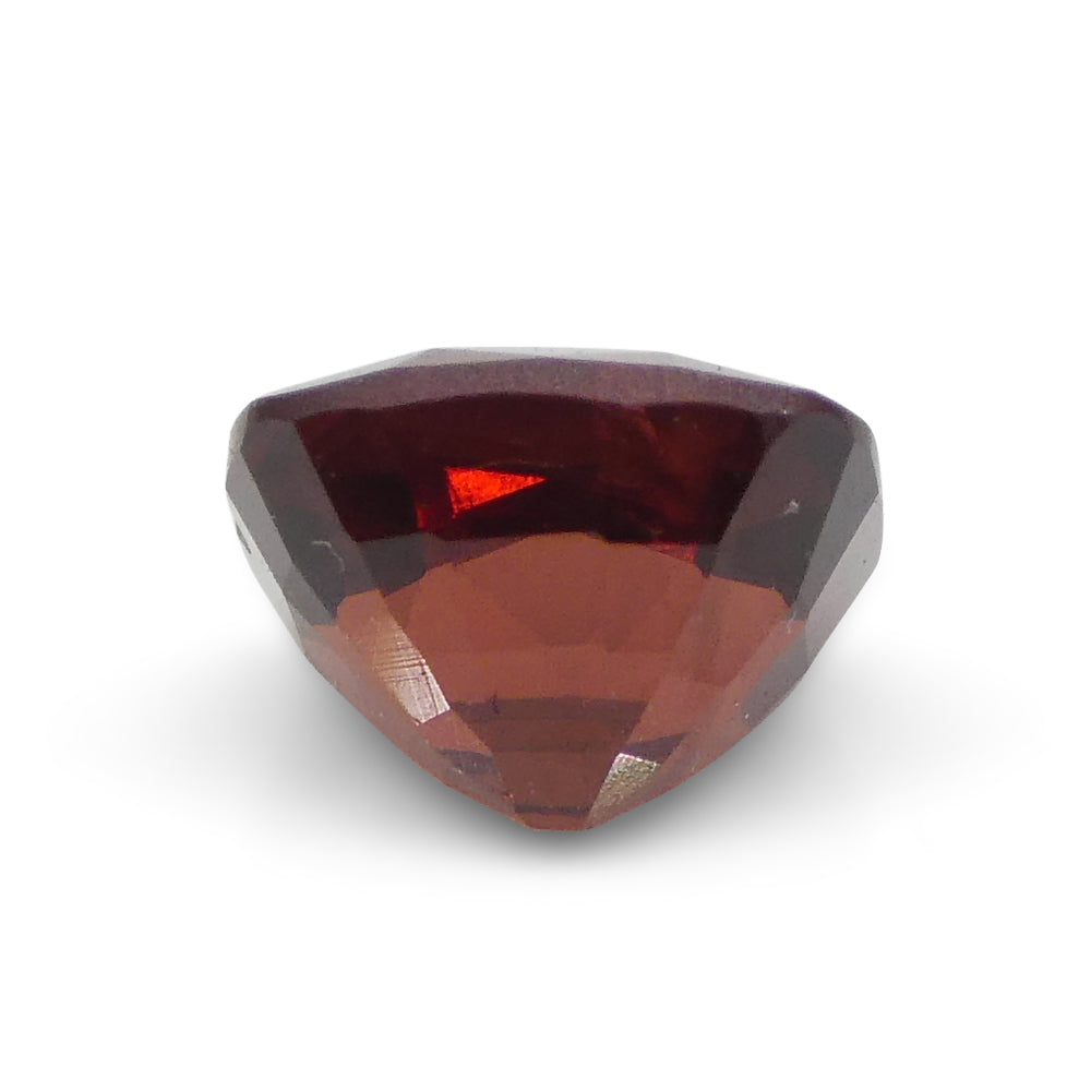 0.9ct Cushion Red Spinel from Sri Lanka, vibrant orange-red gem by SkyJems, rare unheated Ceylon gemstone