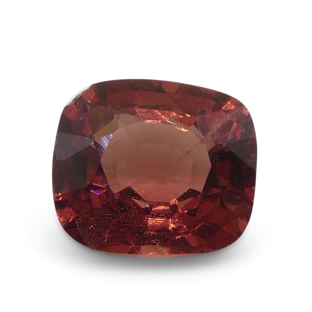 0.74ct Cushion Red Spinel from Sri Lanka, vibrant Slighly Orange Red gem by SkyJems, premium Canadian gemstone specialists