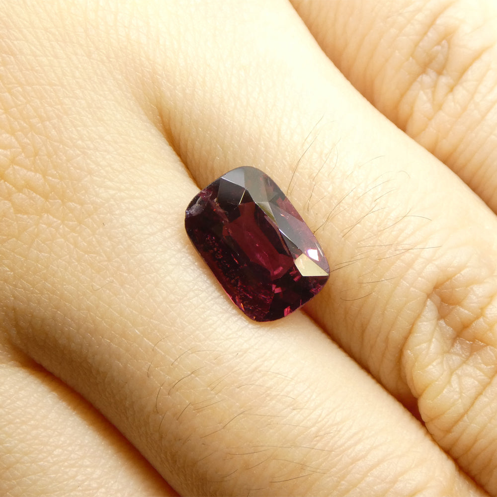 3.24ct Burmese Red Spinel Rectangular Cushion Gemstone | Premium Rare Red Single Stone by SkyJems