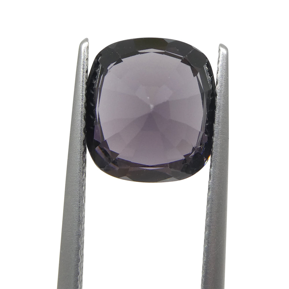 4.69ct Rectangular Cushion Purple Spinel from Burma - Skyjems Wholesale Gemstones