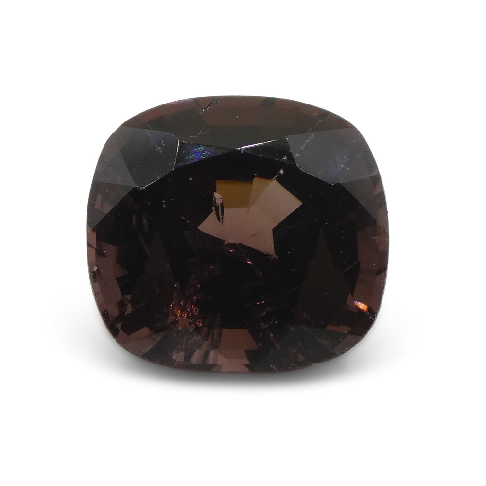 3.05ct Burmese Brown Spinel Rectangular Cushion Cut Gemstone from SkyJems Canadian Fine Gems Collection