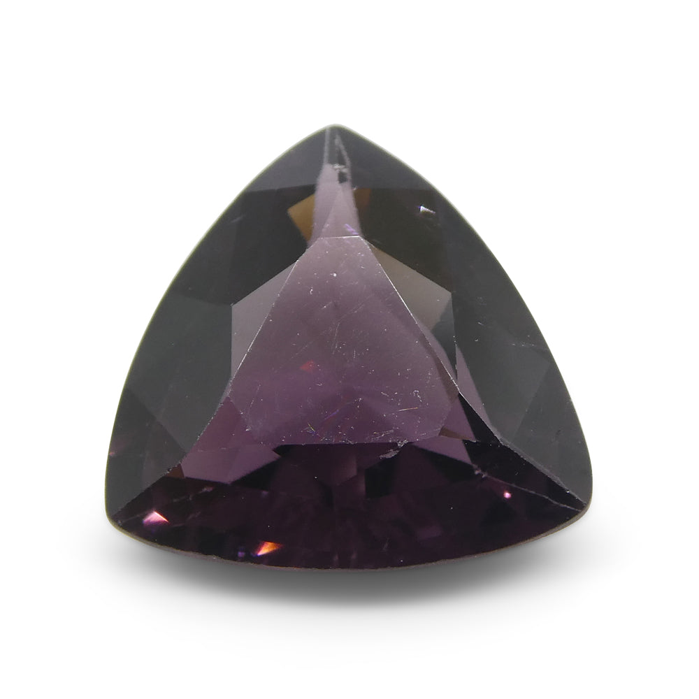 4.65ct Trillion Purple Spinel from Burma, rare gem by SkyJems, premium unheated purple gemstone from Myanmar