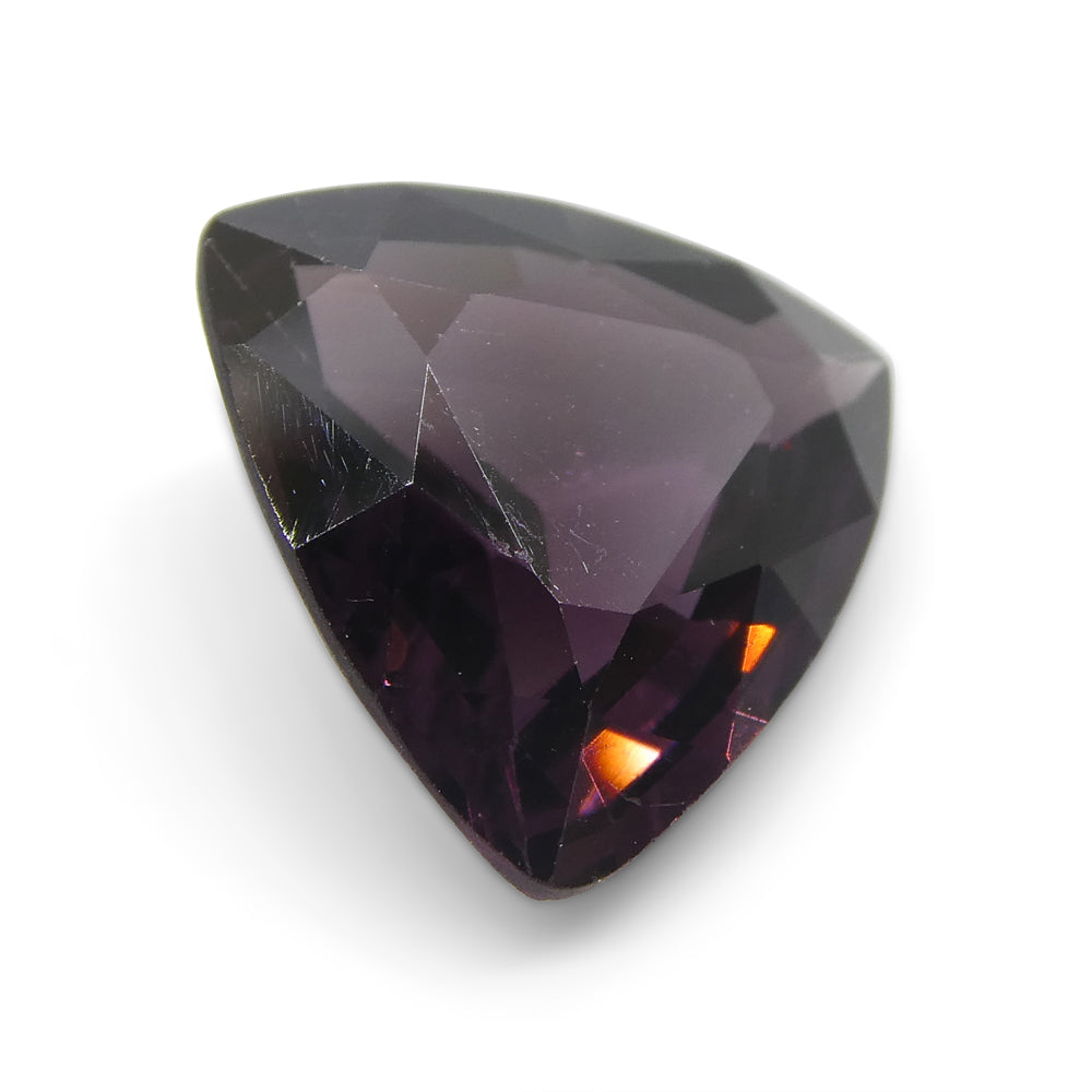 4.65ct Burmese Purple Trillion Spinel, rare gem from SkyJems' premium collection of fine colored gemstones